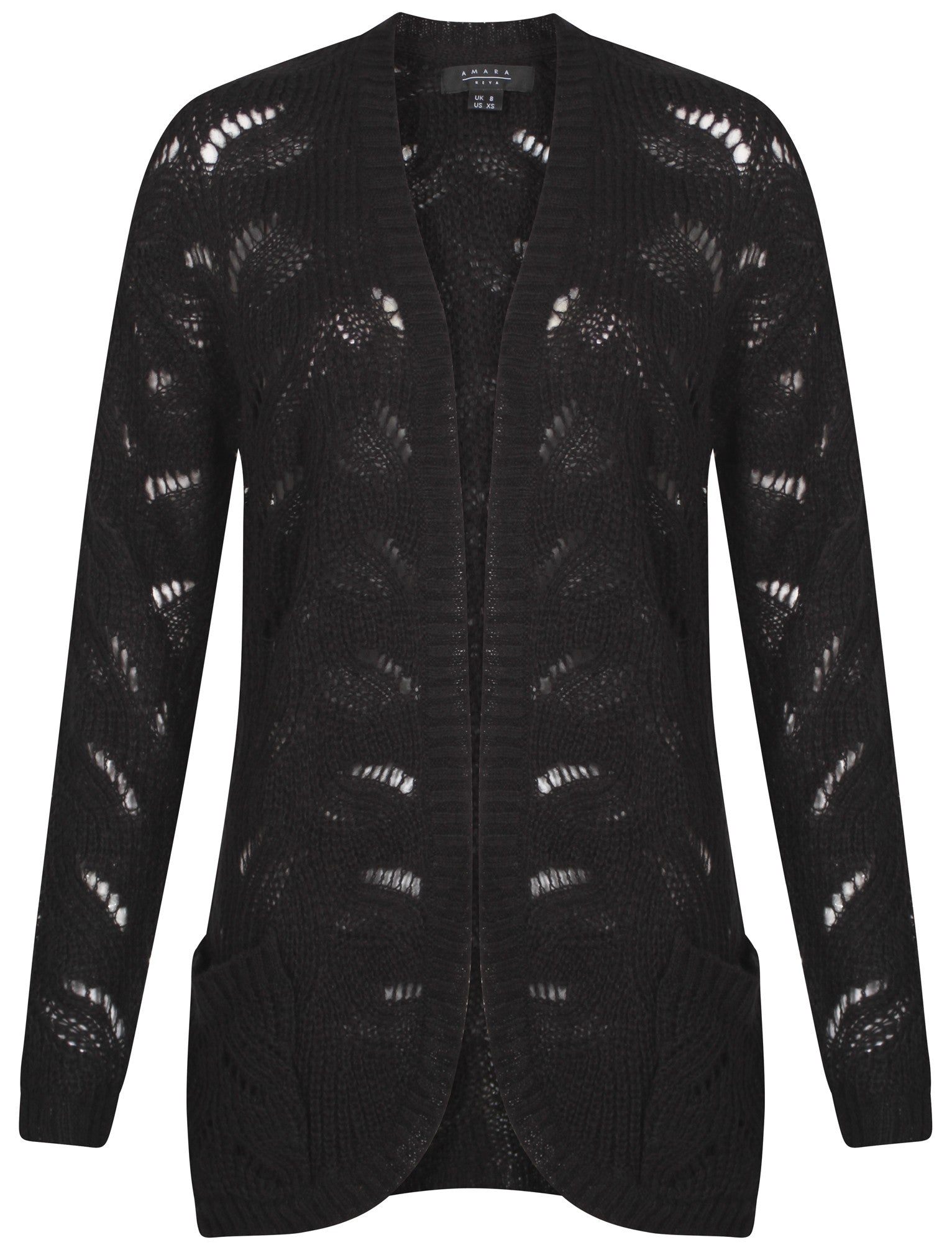 Cardigans Womens Amara Reya Lilac Cardigan in black / 12 - Tokyo Laundry