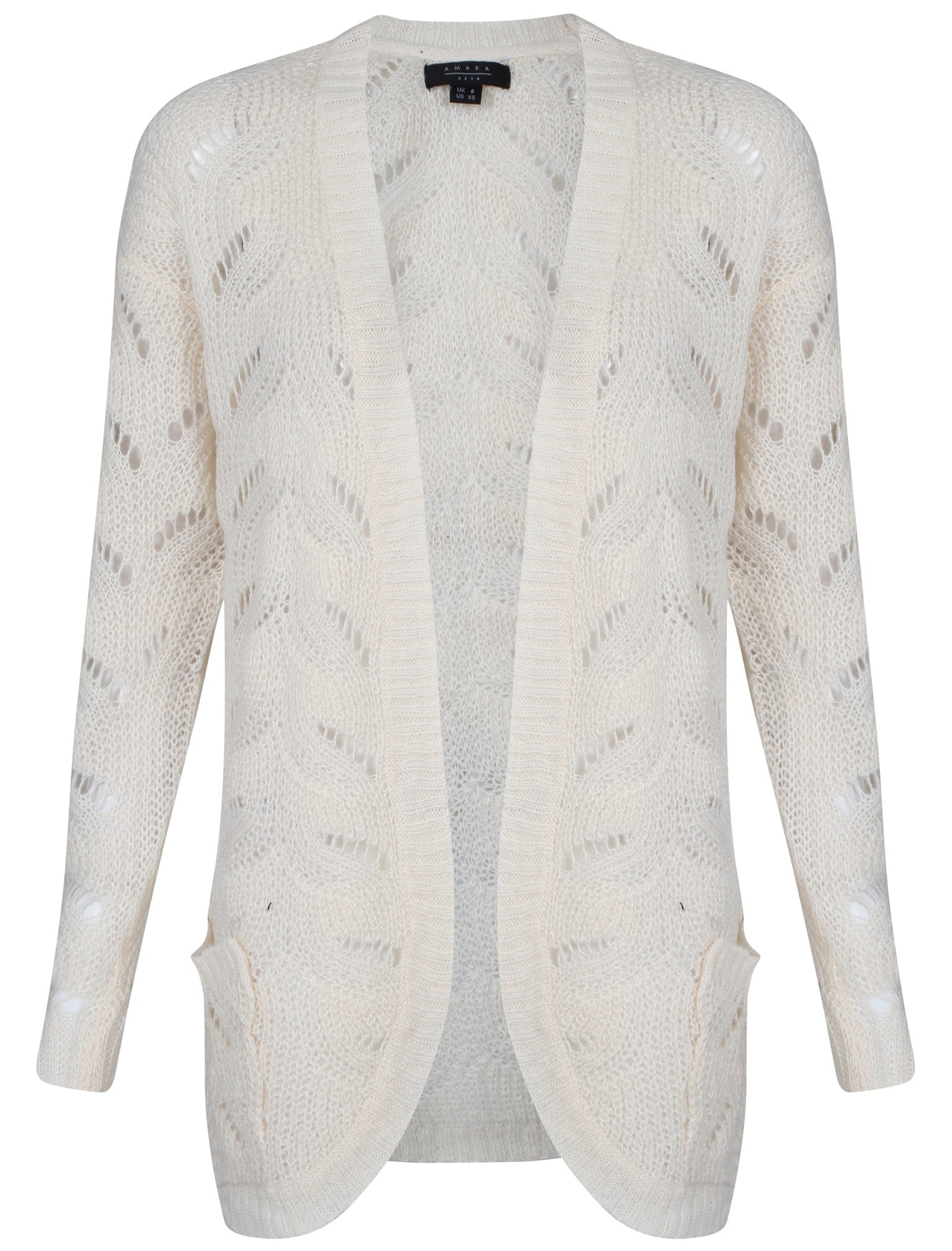 Cardigans Womens Amara Reya Lilac Cardigan in cream / 8 - Tokyo Laundry