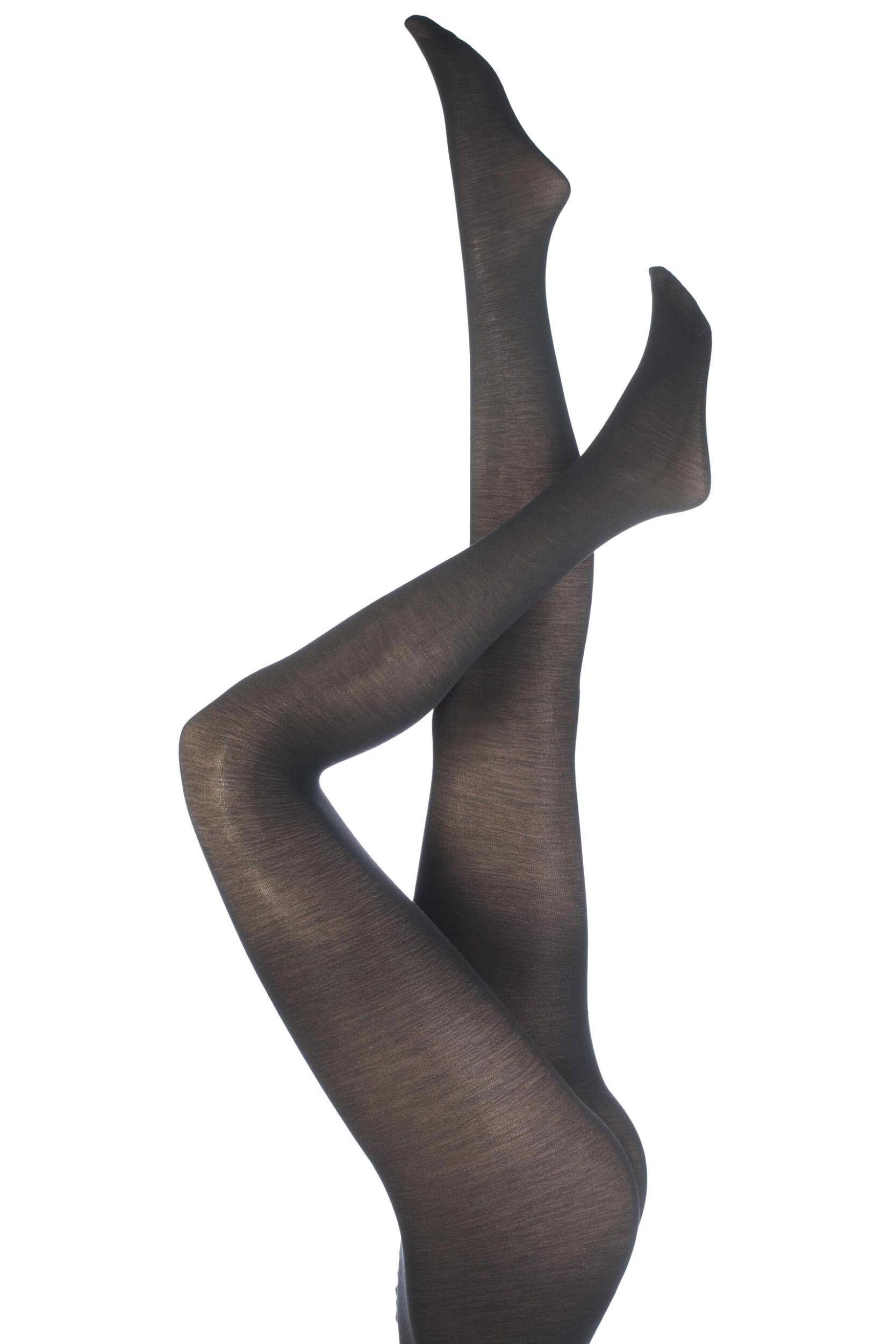 1 Pair Dark Grey Jennifer Merino Wool Tights Ladies Extra Large - Trasparenze