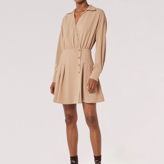 Wrap Shirt Mini Dress