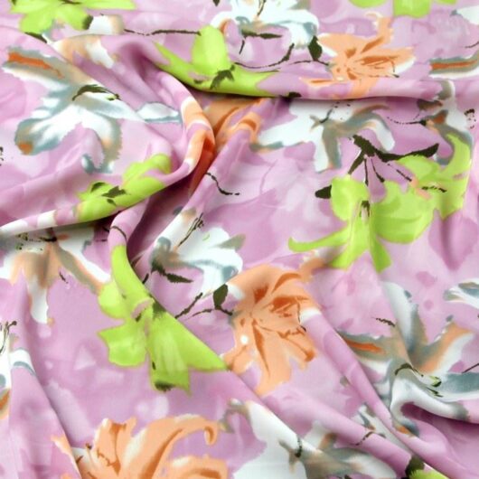 John Kaldor Hermione Crepe Fabric Rose Pink