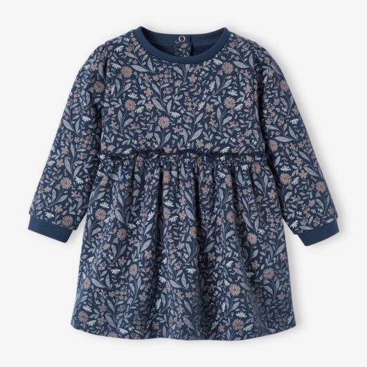 Fleece Dress for Babies night blue
