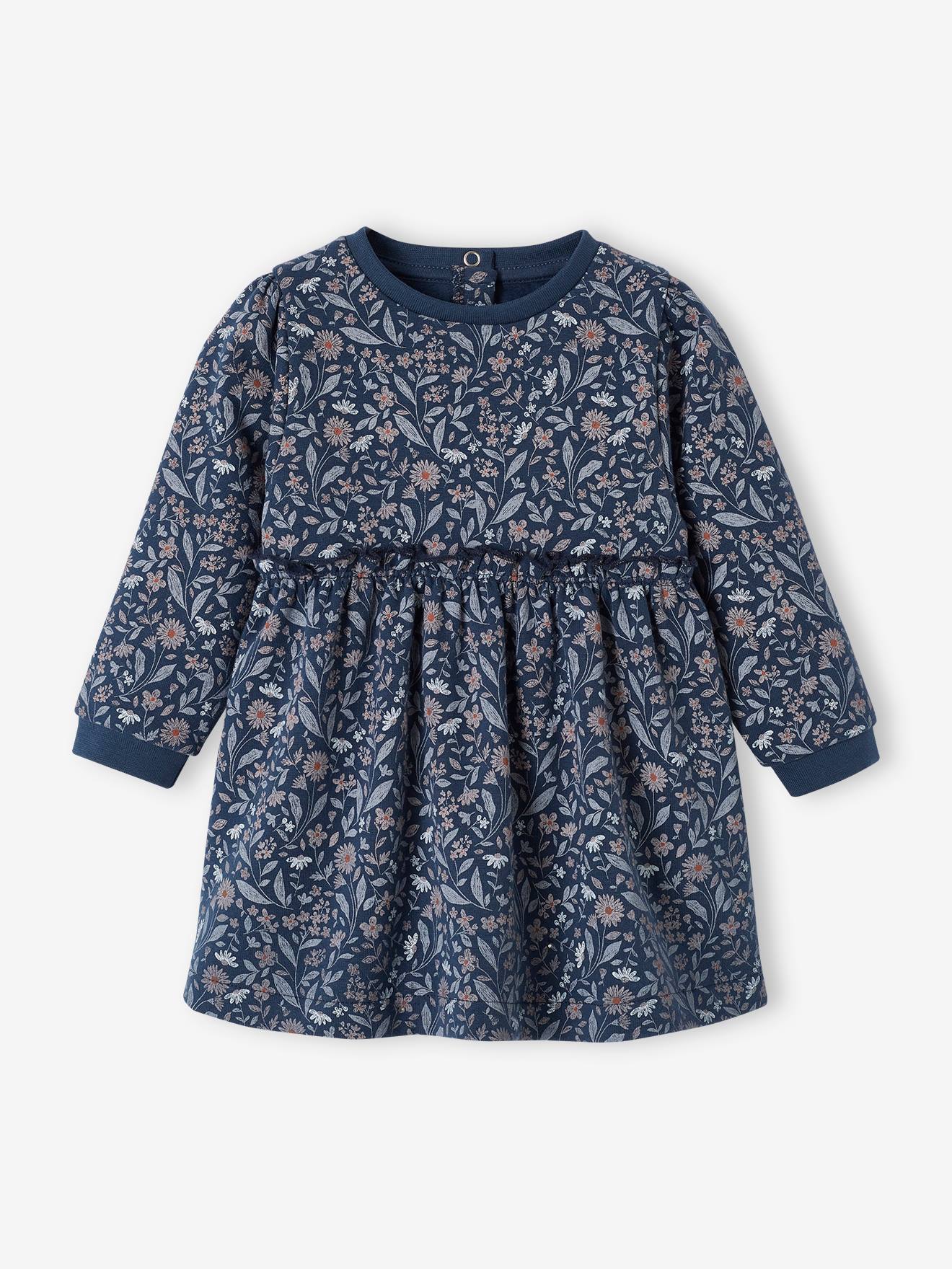 Fleece Dress for Babies night blue